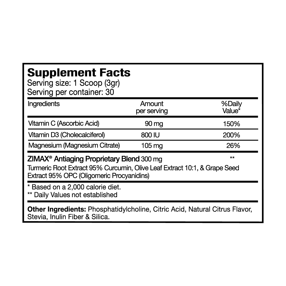 Zimax® Junior ¡ANTIOXIDANTE NATURAL NUEVO SABOR! 3 MESES DE ANTIOXIDANTES